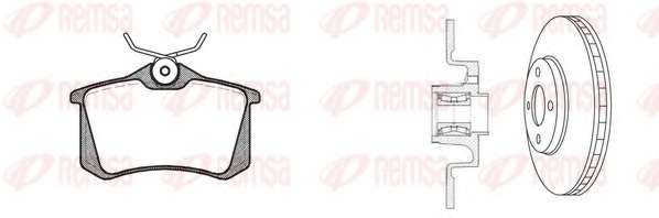 REMSA RENAULT К-кт гальм. колодки 0263.10 + диски 6613.20 SCENIC II (JM0/1) 1.9 D 06-08