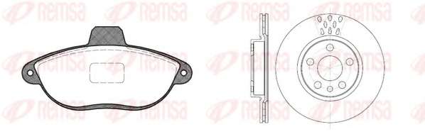 Комплект тормозов, дисковый тормозной механизм
