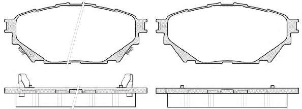 REMSA MITSUBISHI Гальмівні колодки передн. Canter (FE5, FE6) VI FE160E4 08-11