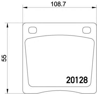 Комплект тормозных колодок, дисковый тормоз