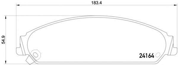 Комплект тормозных колодок, дисковый тормоз