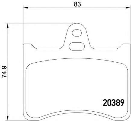 Комплект тормозных колодок, дисковый тормоз
