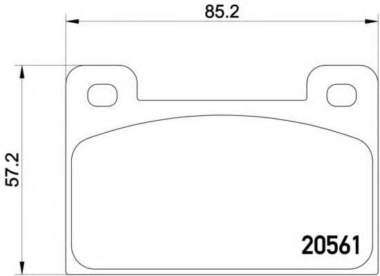 Комплект тормозных колодок, дисковый тормоз