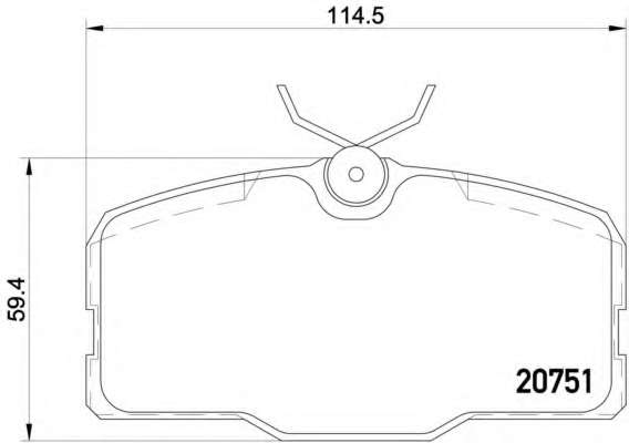 Комплект тормозных колодок, дисковый тормоз