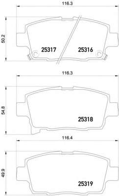 Комплект тормозных колодок, дисковый тормоз