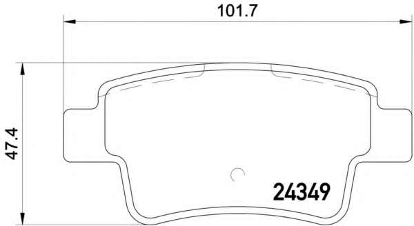Комплект тормозных колодок, дисковый тормоз