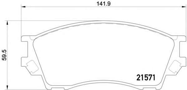 Комплект тормозных колодок, дисковый тормоз