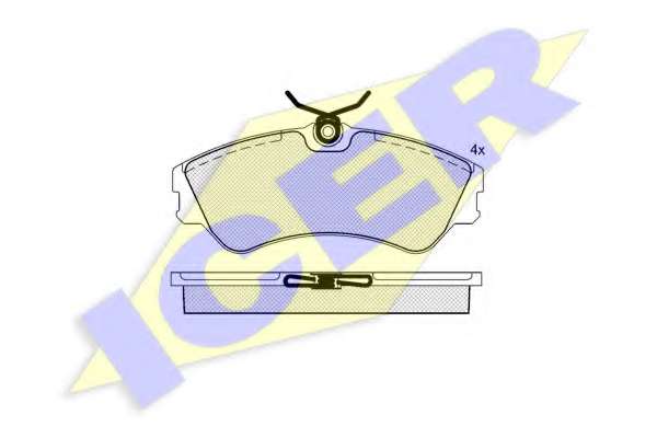 Комплект тормозных колодок, дисковый тормоз