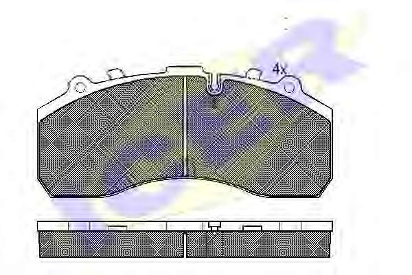 Комплект тормозных колодок, дисковый тормоз