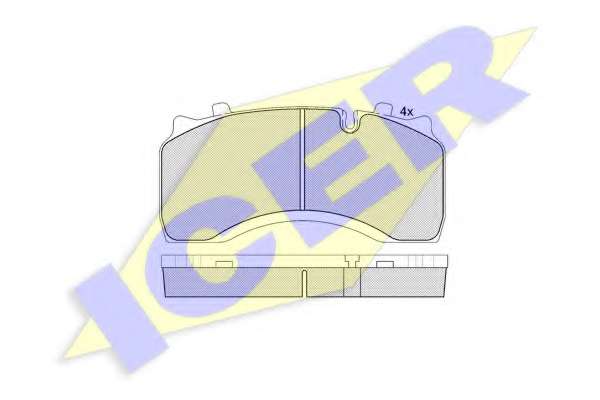 Комплект тормозных колодок, дисковый тормоз