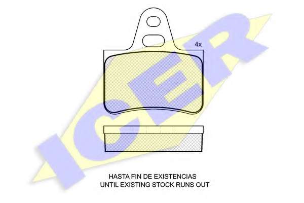 Комплект тормозных колодок, дисковый тормоз