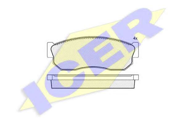 Комплект тормозных колодок, дисковый тормоз