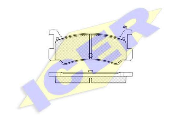 Комплект тормозных колодок, дисковый тормоз