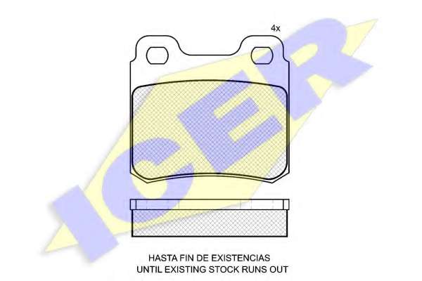 Комплект тормозных колодок, дисковый тормоз