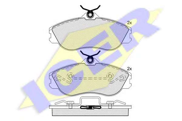 Комплект тормозных колодок, дисковый тормоз