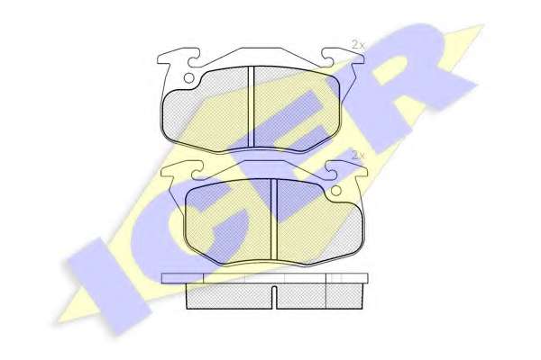 Комплект тормозных колодок, дисковый тормоз