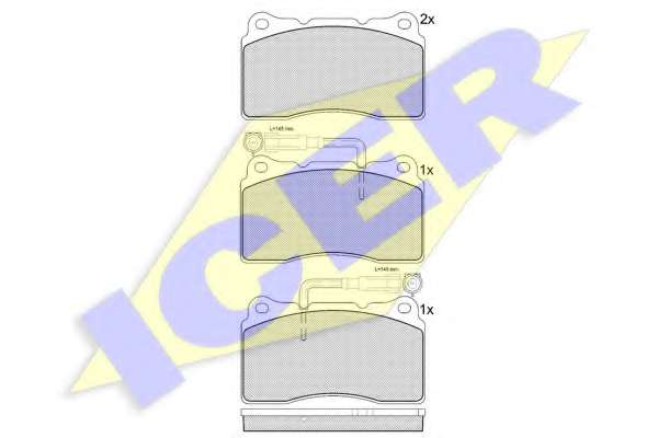 Комплект тормозных колодок, дисковый тормоз