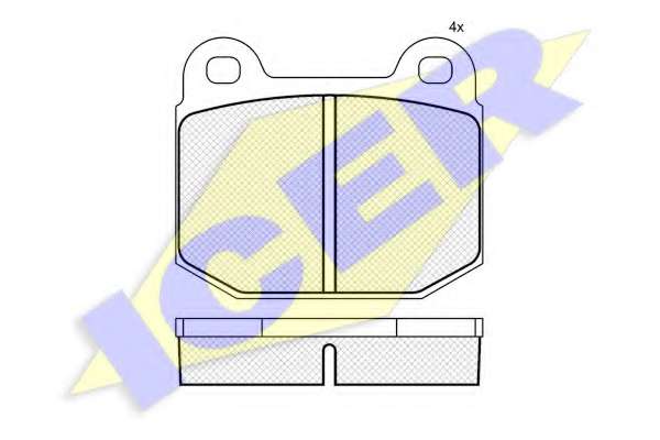 Комплект тормозных колодок, дисковый тормоз