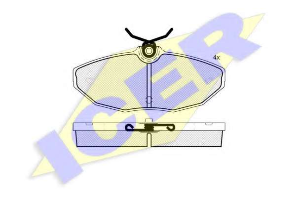 Комплект тормозных колодок, дисковый тормоз