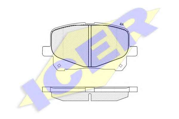 Комплект тормозных колодок, дисковый тормоз