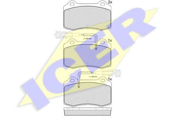 Комплект тормозных колодок, дисковый тормоз