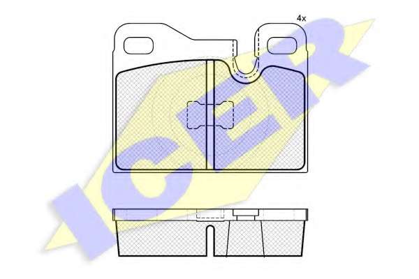 Комплект тормозных колодок, дисковый тормоз