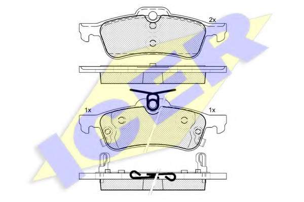 Комплект тормозных колодок, дисковый тормоз