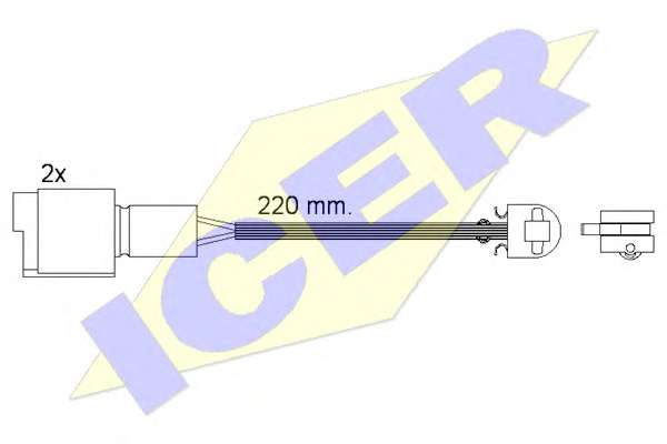 Сигнализатор, износ тормозных колодок