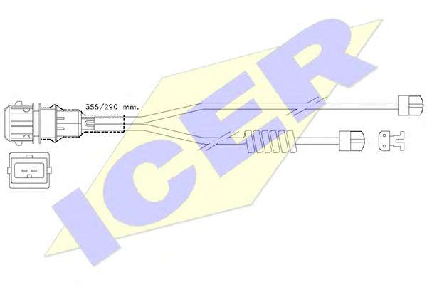 Сигнализатор, износ тормозных колодок