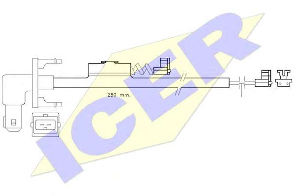 Сигнализатор, износ тормозных колодок