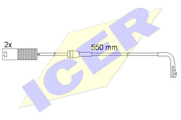 Сигнализатор, износ тормозных колодок