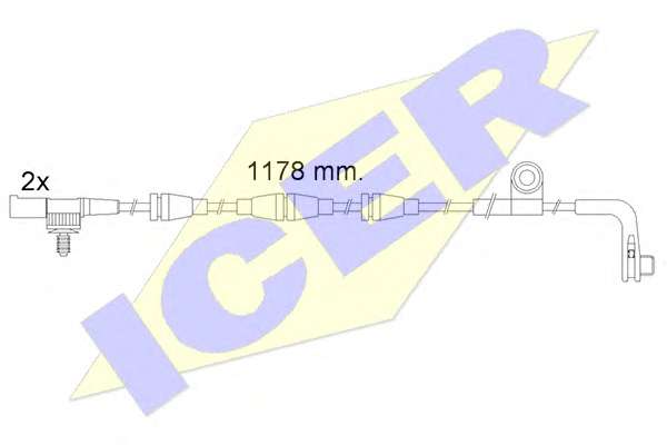 Сигнализатор, износ тормозных колодок