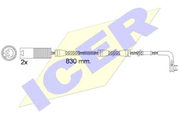 Сигнализатор, износ тормозных колодок
