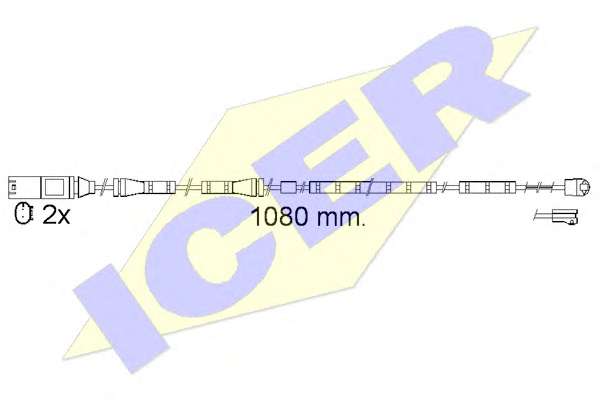 Сигнализатор, износ тормозных колодок