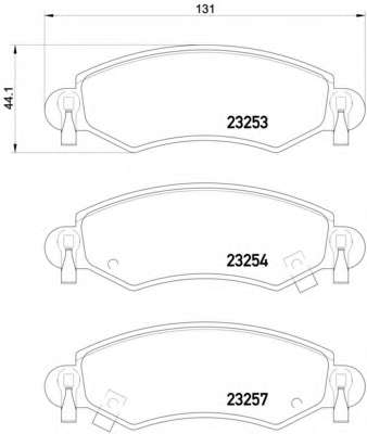 Комплект тормозных колодок, дисковый тормоз