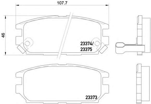 Комплект тормозных колодок, дисковый тормоз