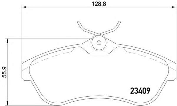 Комплект тормозных колодок, дисковый тормоз