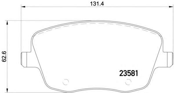 Комплект тормозных колодок, дисковый тормоз