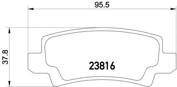 Комплект тормозных колодок, дисковый тормоз