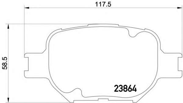 Комплект тормозных колодок, дисковый тормоз