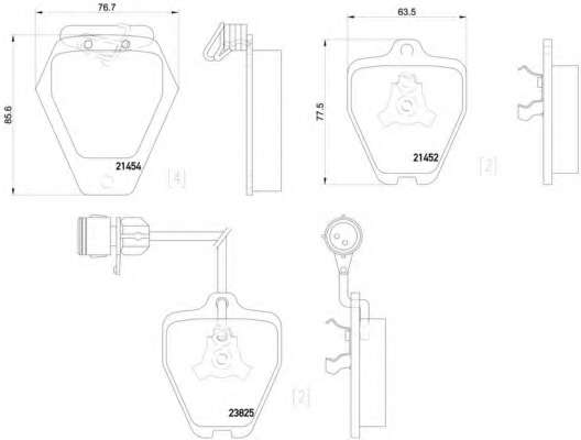 Комплект тормозных колодок, дисковый тормоз