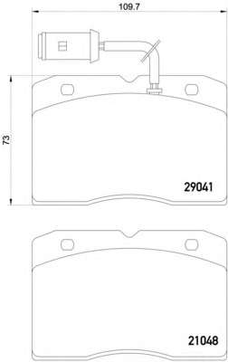 Комплект тормозных колодок, дисковый тормоз
