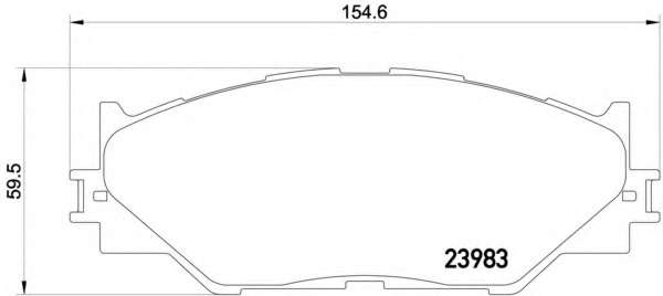 Комплект тормозных колодок, дисковый тормоз