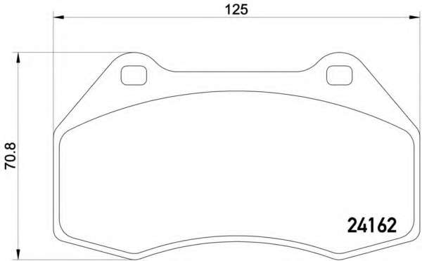 Комплект тормозных колодок, дисковый тормоз