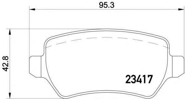 Комплект тормозных колодок, дисковый тормоз