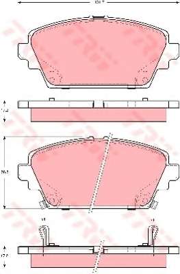 Комплект тормозных колодок, дисковый тормоз