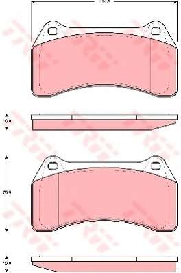 Комплект тормозных колодок, дисковый тормоз