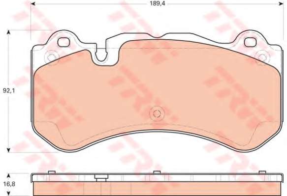 Комплект тормозных колодок, дисковый тормоз