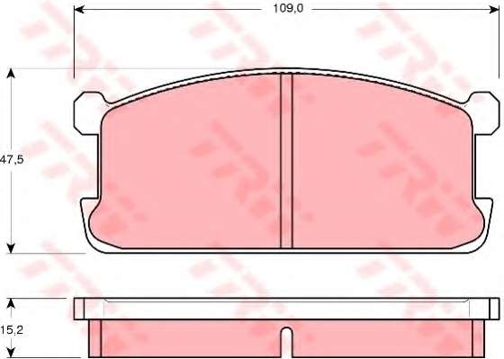 Комплект тормозных колодок, дисковый тормоз