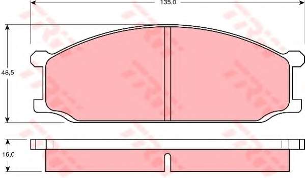Комплект тормозных колодок, дисковый тормоз